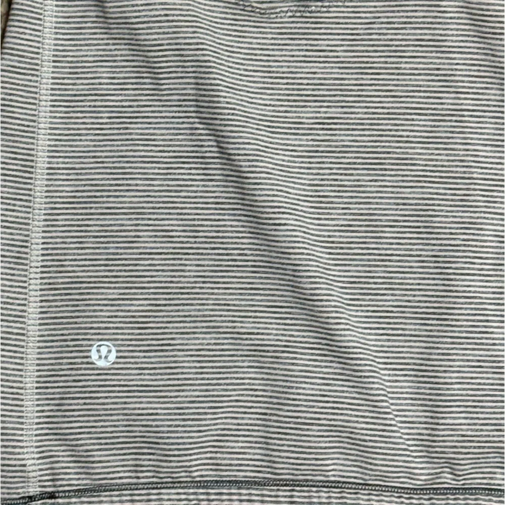 Lululemon run catch me  Striped Gray and Coral adjustable  Tank Top